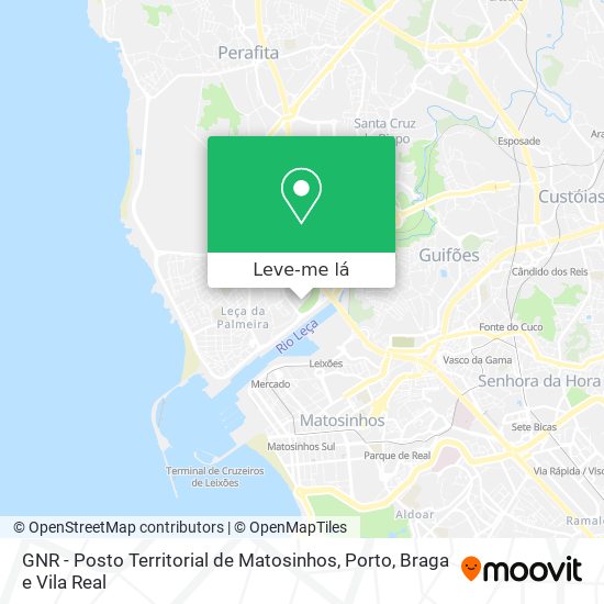 GNR - Posto Territorial de Matosinhos mapa