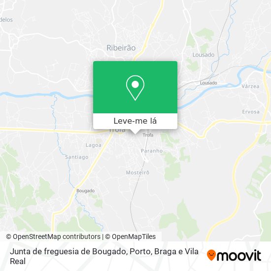 Junta de freguesia de Bougado mapa
