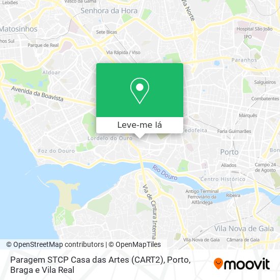 Paragem STCP Casa das Artes (CART2) mapa