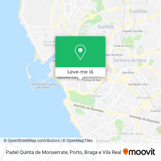 Padel Quinta de Monserrate mapa