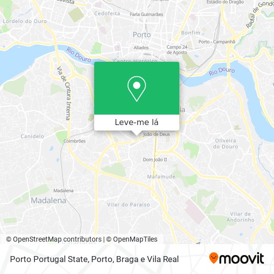 Porto Portugal State mapa