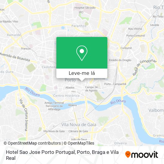 Hotel Sao Jose Porto Portugal mapa