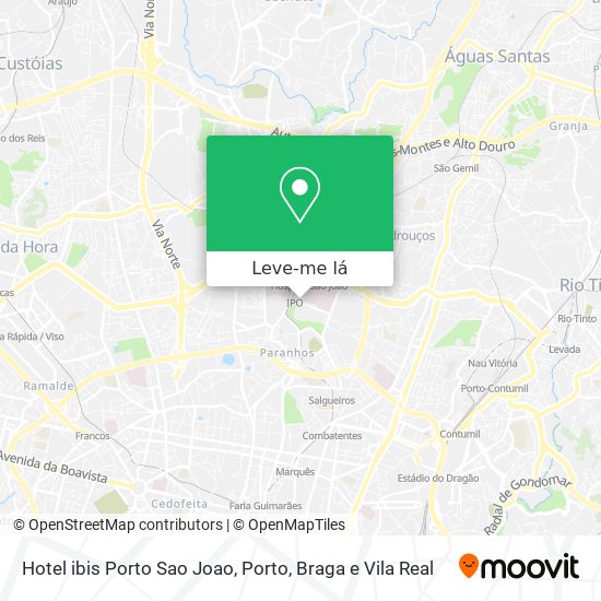 Hotel ibis Porto Sao Joao mapa