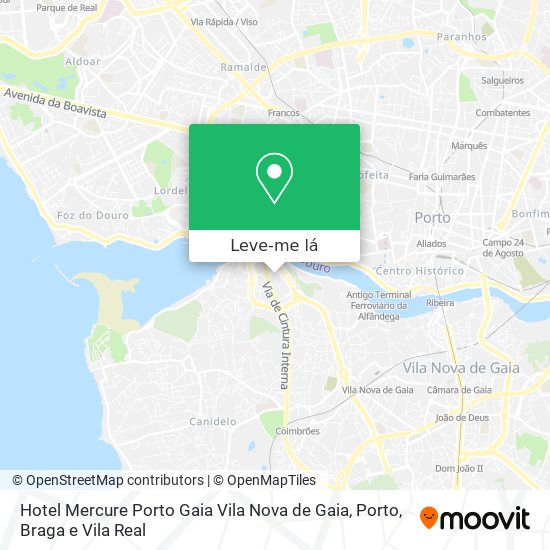 Hotel Mercure Porto Gaia Vila Nova de Gaia mapa