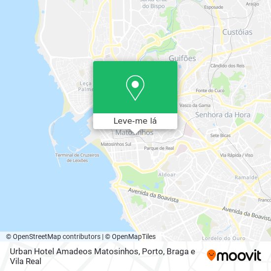 Urban Hotel Amadeos Matosinhos mapa