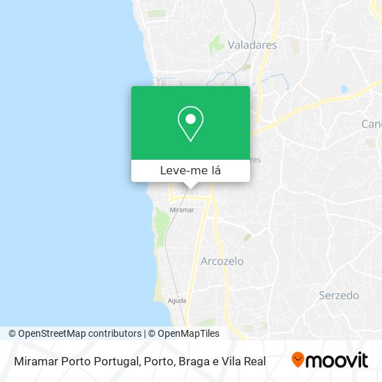 Miramar Porto Portugal mapa