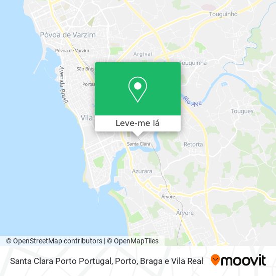 Santa Clara Porto Portugal mapa