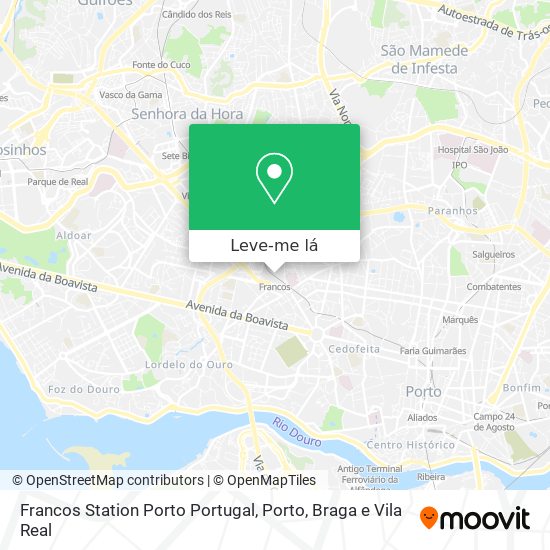 Francos Station Porto Portugal mapa