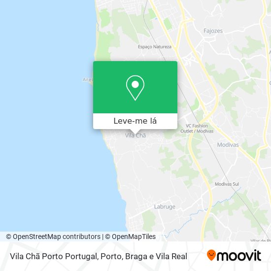 Vila Chã Porto Portugal mapa