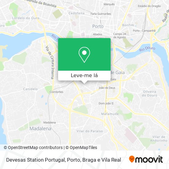 Devesas Station Portugal mapa