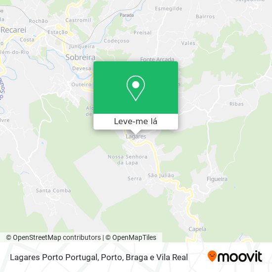 Lagares Porto Portugal mapa