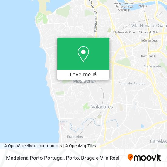 Madalena Porto Portugal mapa