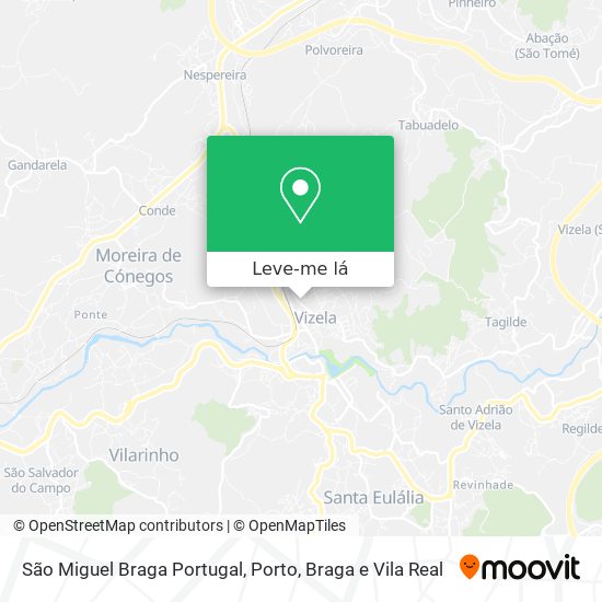 São Miguel Braga Portugal mapa