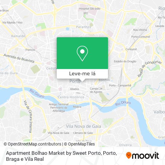 Apartment Bolhao Market by Sweet Porto mapa