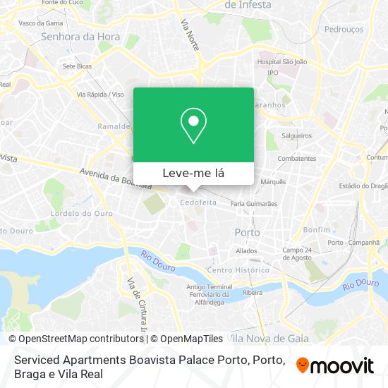 Serviced Apartments Boavista Palace Porto mapa