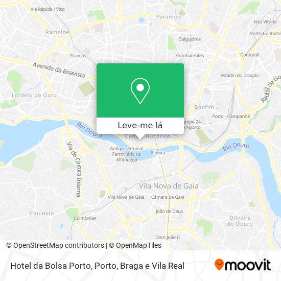 Hotel da Bolsa Porto mapa