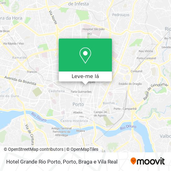 Hotel Grande Rio Porto mapa