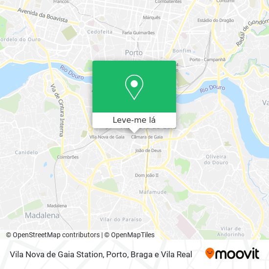 Vila Nova de Gaia Station mapa