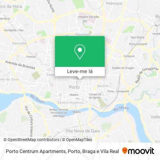 Porto Centrum Apartments mapa