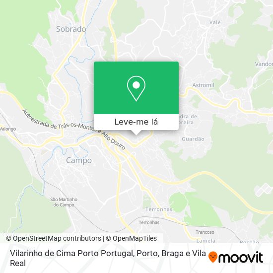 Vilarinho de Cima Porto Portugal mapa