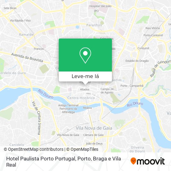 Hotel Paulista Porto Portugal mapa
