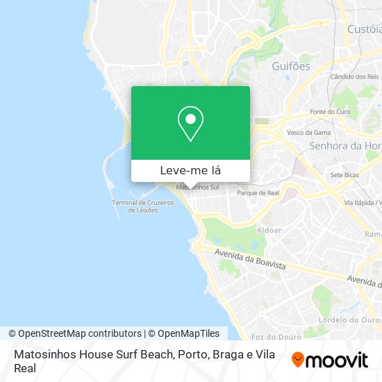 Matosinhos House Surf Beach mapa