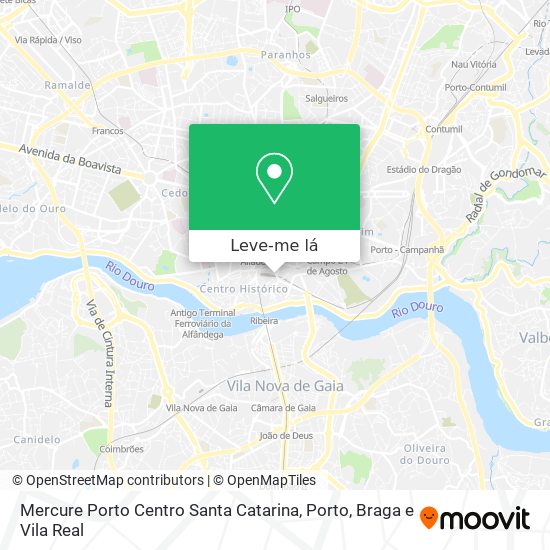Mercure Porto Centro Santa Catarina mapa