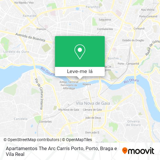 Apartamentos The Arc Carrís Porto mapa