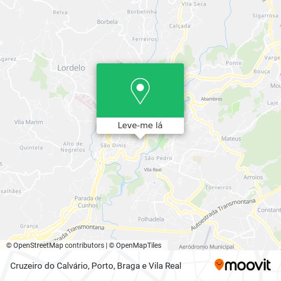 Cruzeiro do Calvário mapa