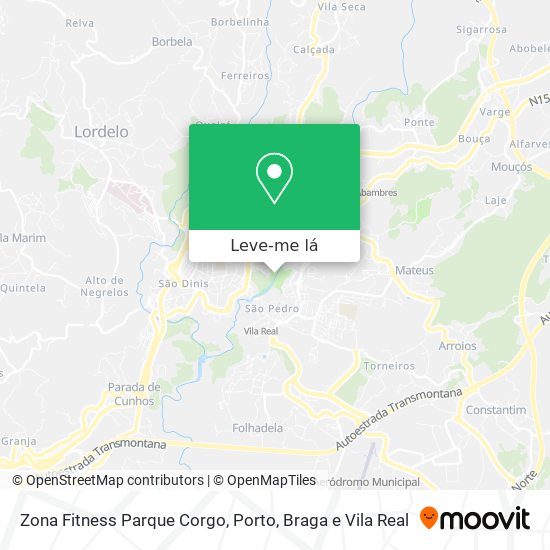 Zona Fitness Parque Corgo mapa