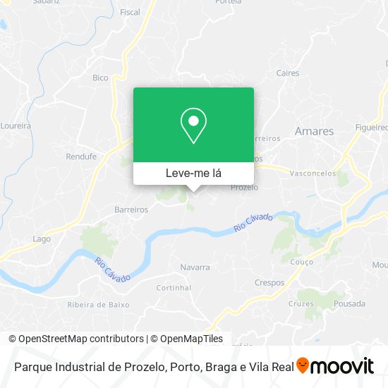 Parque Industrial de Prozelo mapa