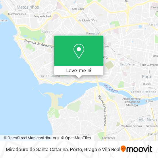 Miradouro de Santa Catarina mapa