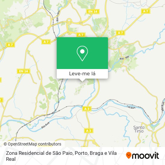 Zona Residencial de São Paio mapa