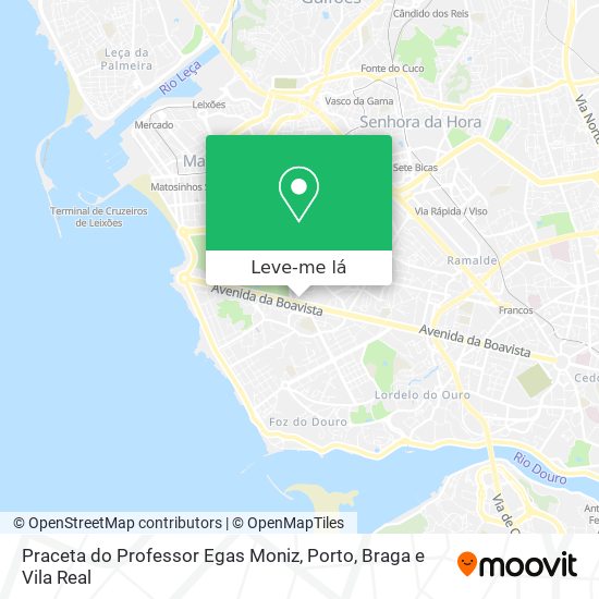 Praceta do Professor Egas Moniz mapa