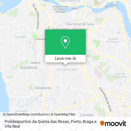 Polidesportivo da Quinta das Rosas mapa