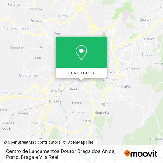 Centro de Lançamentos Doutor Braga dos Anjos mapa