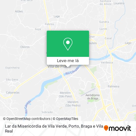 Lar da Misericórdia de Vila Verde mapa