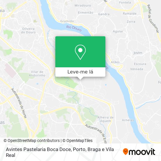 Avintes Pastelaria Boca Doce mapa