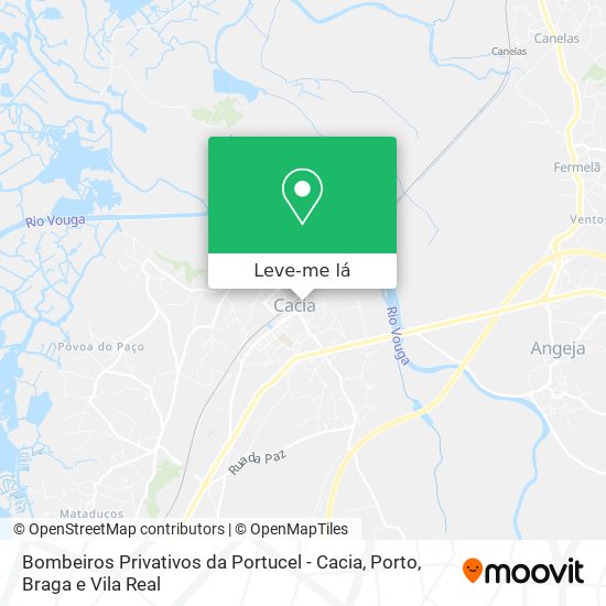 Bombeiros Privativos da Portucel - Cacia mapa