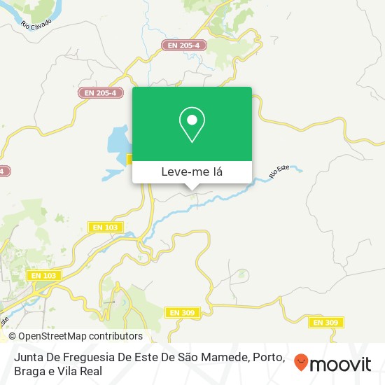 Junta De Freguesia De Este De São Mamede mapa