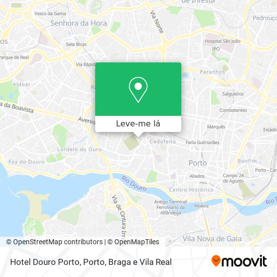 Hotel Douro Porto mapa