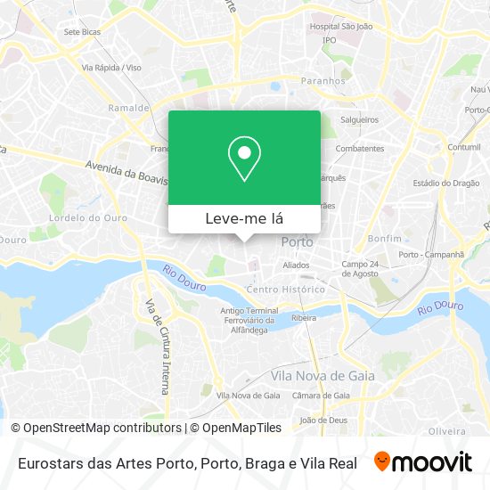 Eurostars das Artes Porto mapa