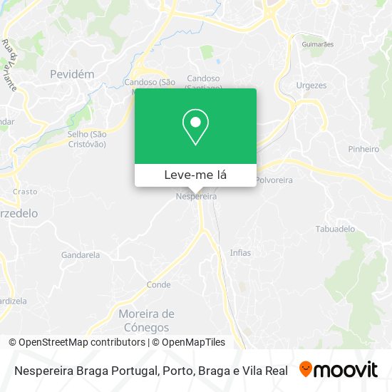 Nespereira Braga Portugal mapa