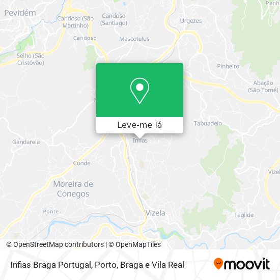 Infias Braga Portugal mapa