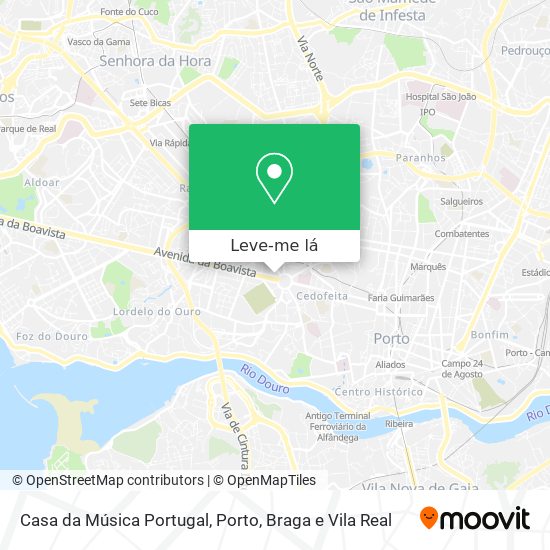 Casa da Música Portugal mapa