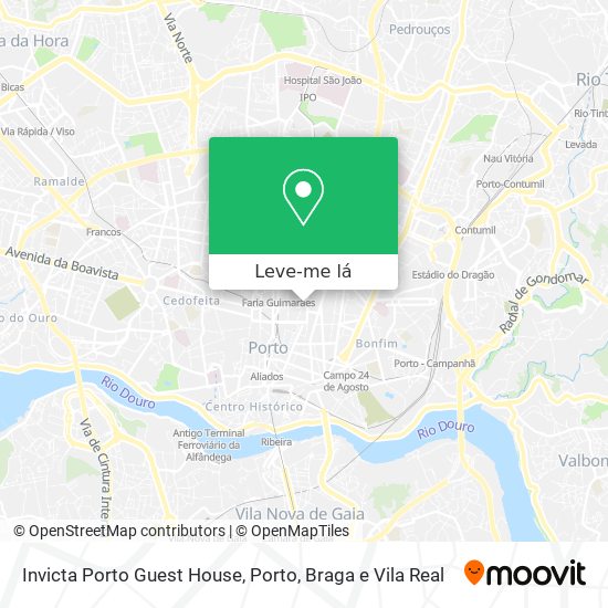 Invicta Porto Guest House mapa