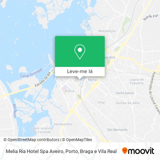 Melia Ria Hotel Spa Aveiro mapa