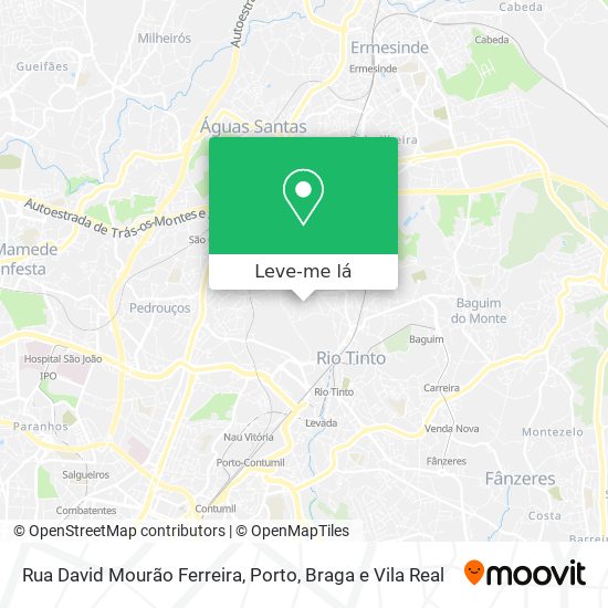 Rua David Mourão Ferreira mapa