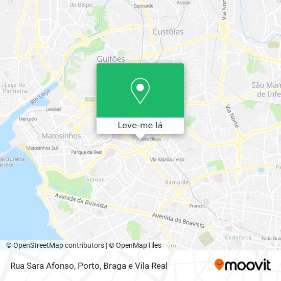 Rua Sara Afonso mapa