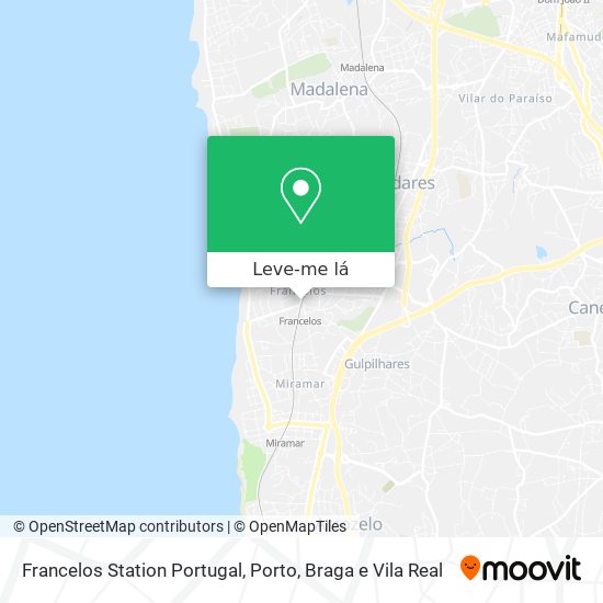Francelos Station Portugal mapa